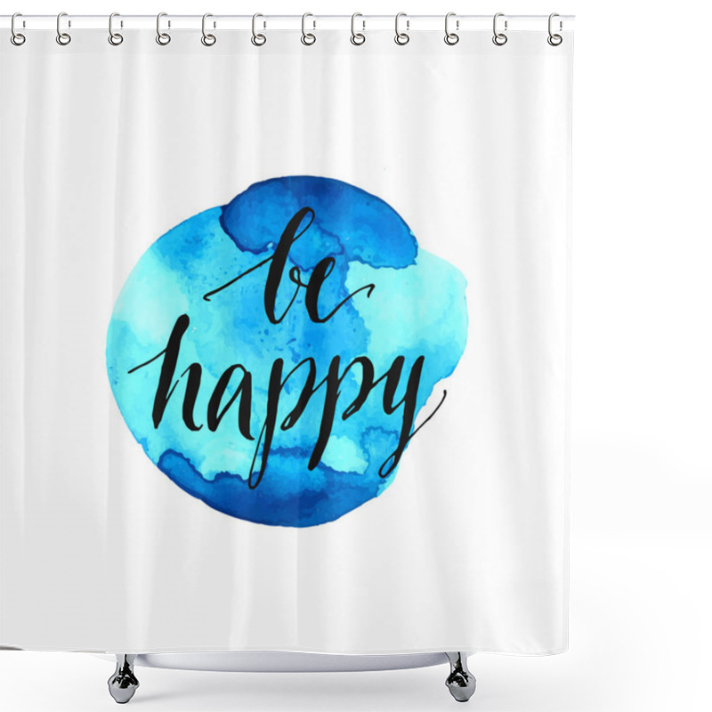 Personality  Handwritten Modern Calligraphy, Shower Curtains