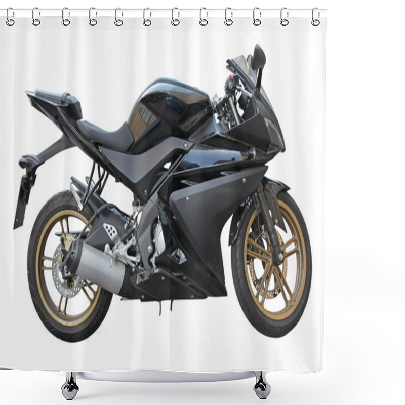 Personality  Motorbike Shower Curtains