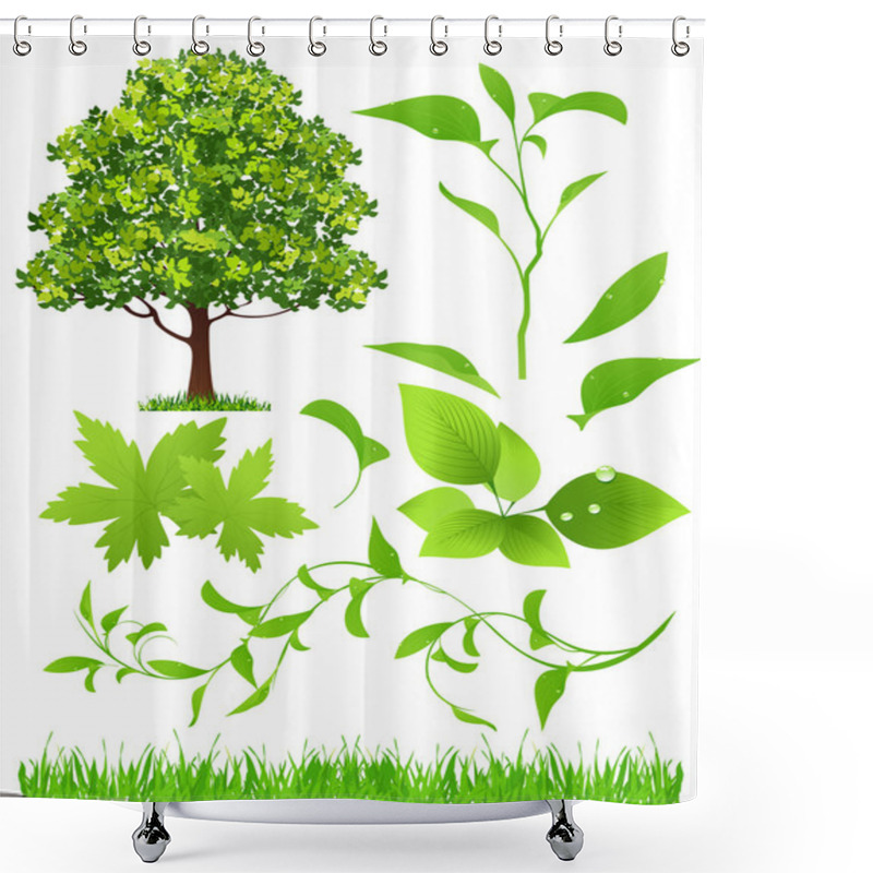 Personality  Leaf Collection Shower Curtains