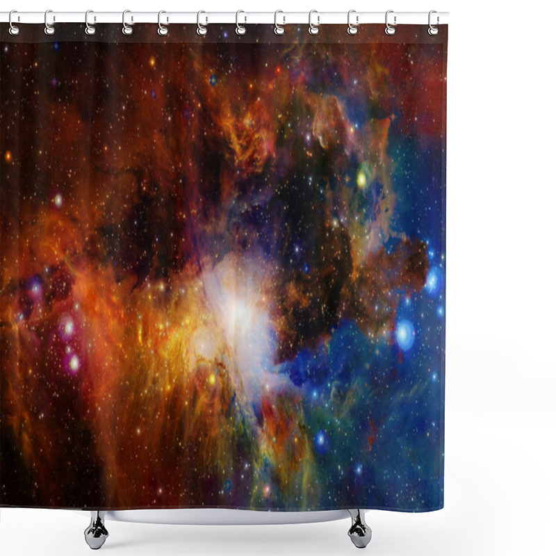 Personality  Deep Space Art. Starfield Stardust, Nebula And Galaxy. Elements Of This Image Furnished By NASA. Shower Curtains