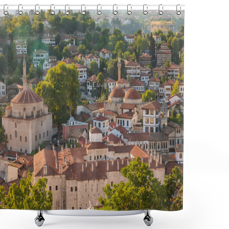 Personality  Safranbolu View At Sunset. Visit Safranbolu Background Photo. Mosques And Historical Buildings. Shower Curtains