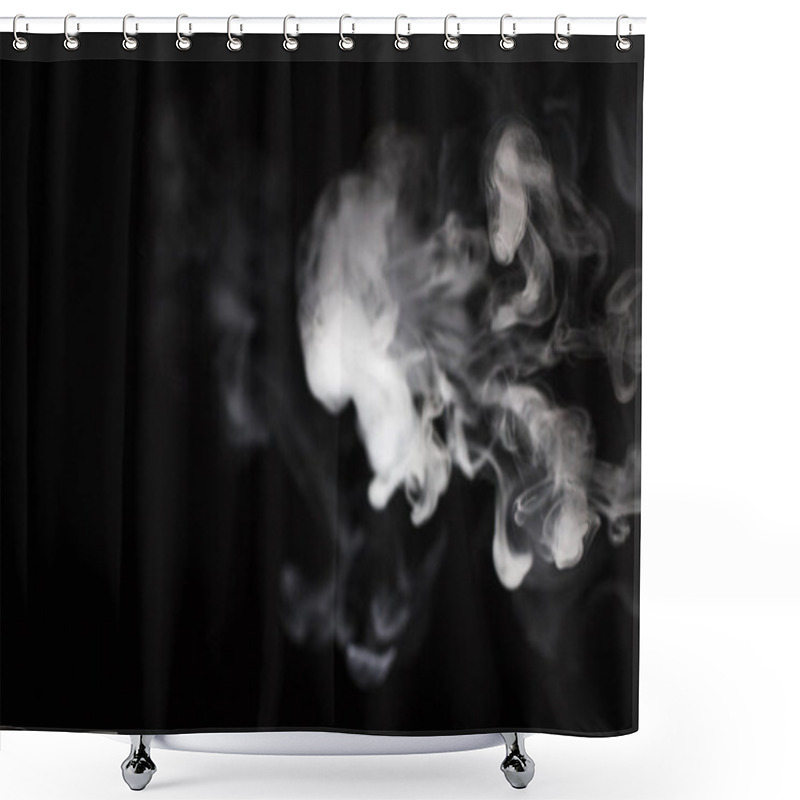 Personality  Smoke Slaves On A Black Background Shower Curtains