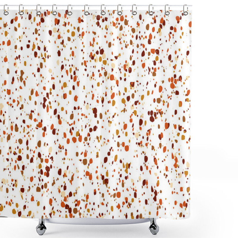 Personality  Seamless Pattern With Random Spray Texture Shower Curtains