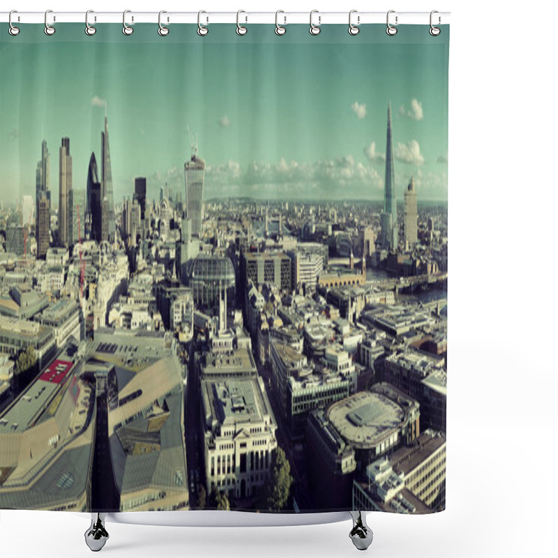 Personality  London City Rooftop Shower Curtains