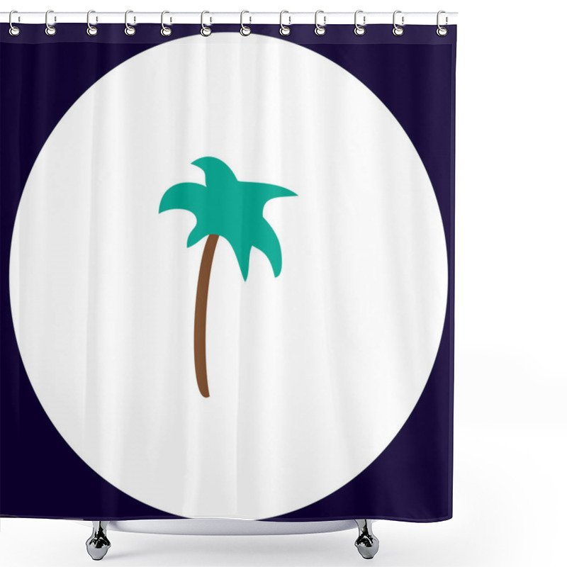 Personality  Palm Computer Symbol Shower Curtains