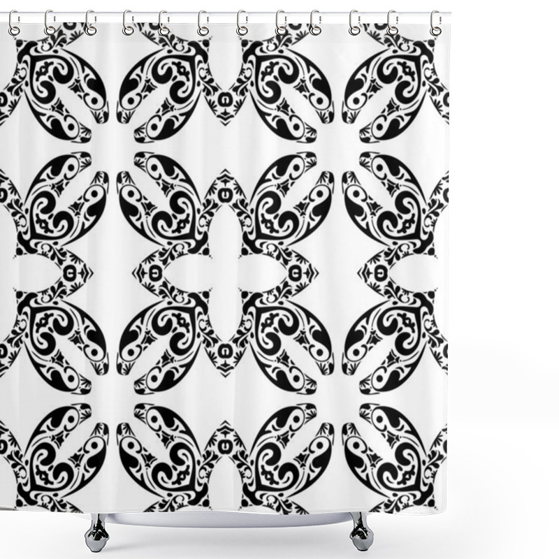 Personality  Portuguese Tiles Shower Curtains