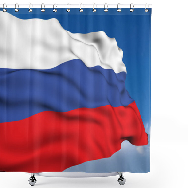 Personality  Russian Flag Shower Curtains