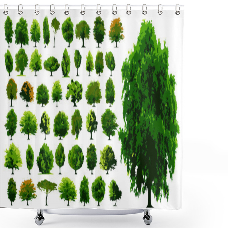 Personality  Vector Trees Shower Curtains