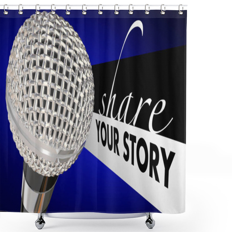 Personality  Microphone Speaker Tell Perspective  Shower Curtains