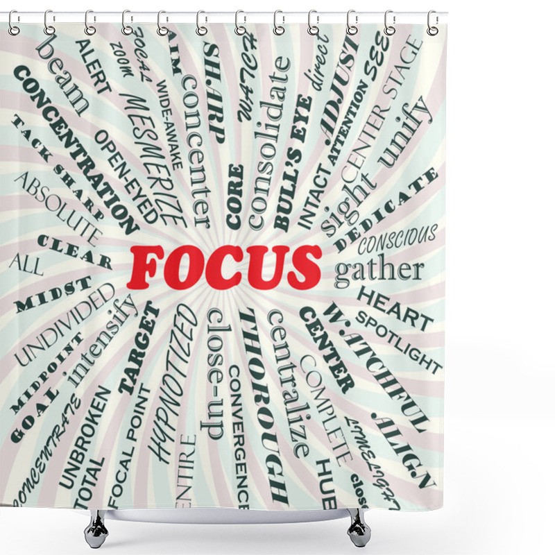 Personality  Focus Shower Curtains