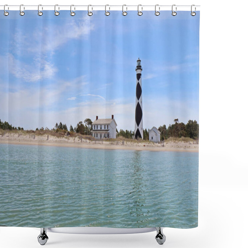 Personality  Cape Lookout Lighthouse On The Southern Outer Banks Of North Car Shower Curtains