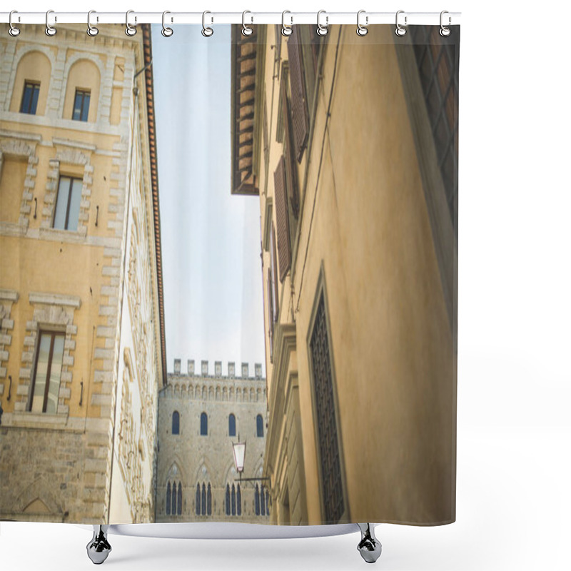 Personality  Buildings Shower Curtains