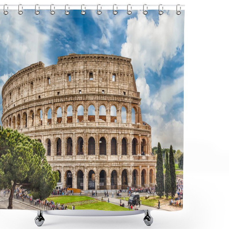 Personality  The Flavian Amphitheatre, Aka Colosseum In Rome, Italy Shower Curtains