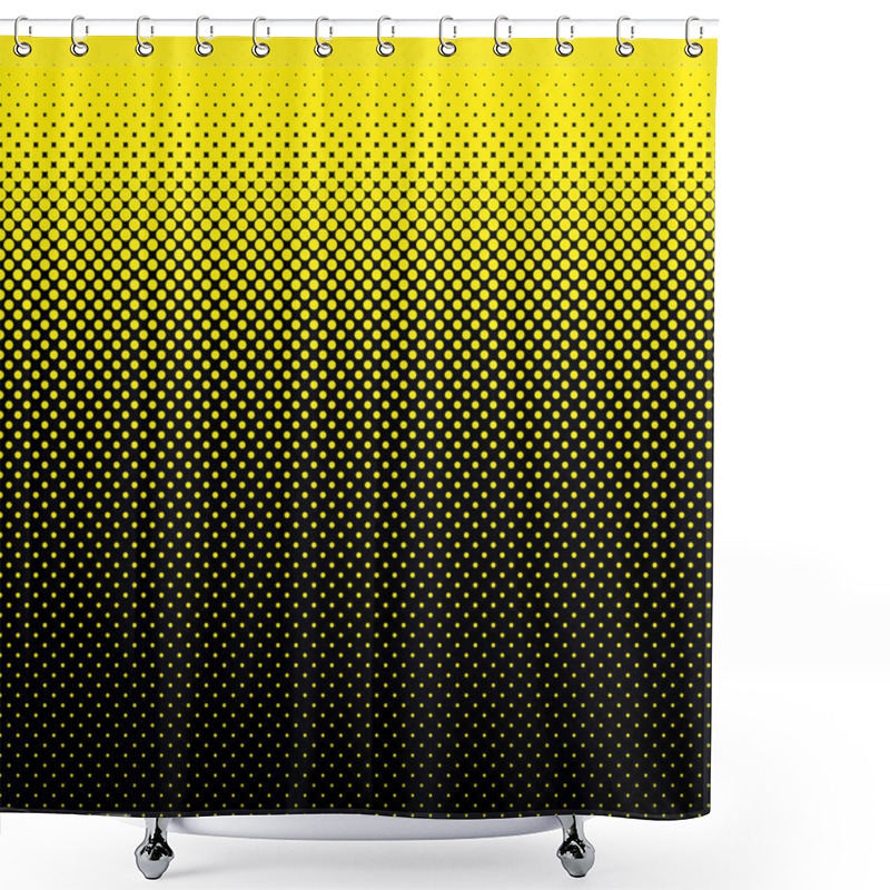 Personality  Halftone Dot Pattern Background - Vector Illustration From Circles In Varying Sizes Shower Curtains