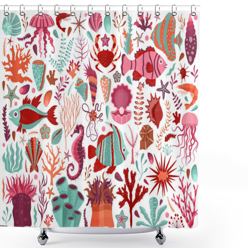 Personality  Tropical Sea Reef Underwater Life Shower Curtains