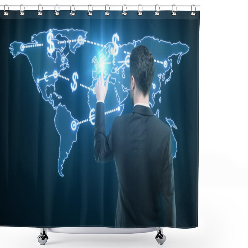 Personality  Money Transfer Shower Curtains