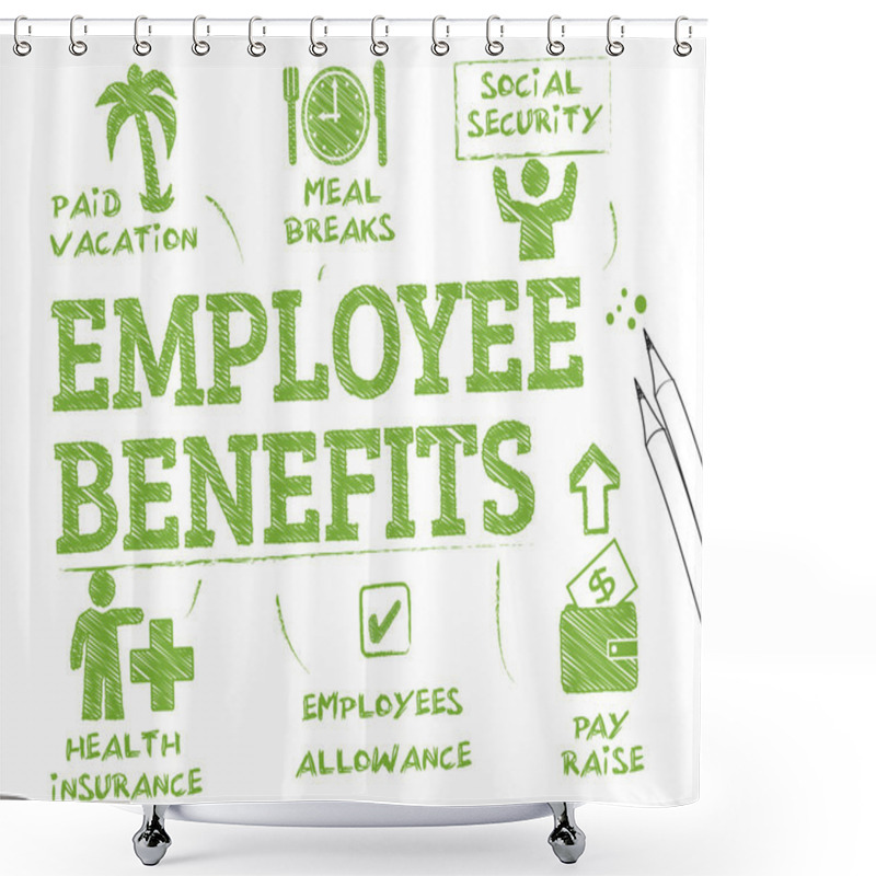 Personality  Employee Benefits Shower Curtains