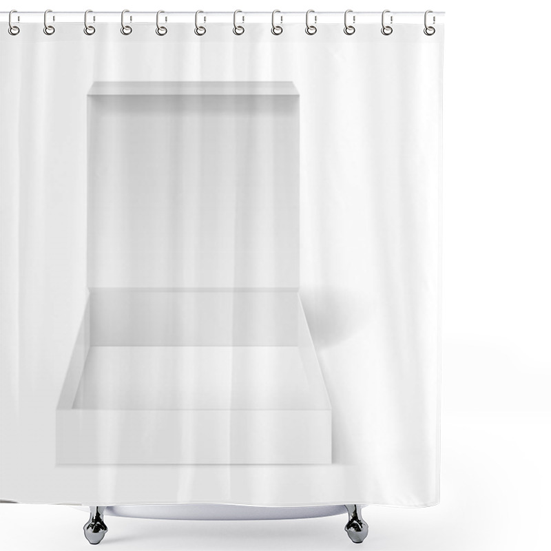 Personality  Blank Pizza Box Shower Curtains