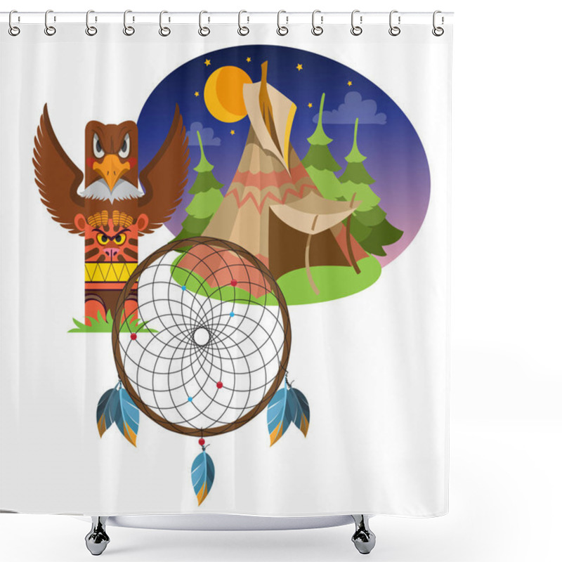 Personality  Dreamcatcher. Indians Talisman.  Shower Curtains