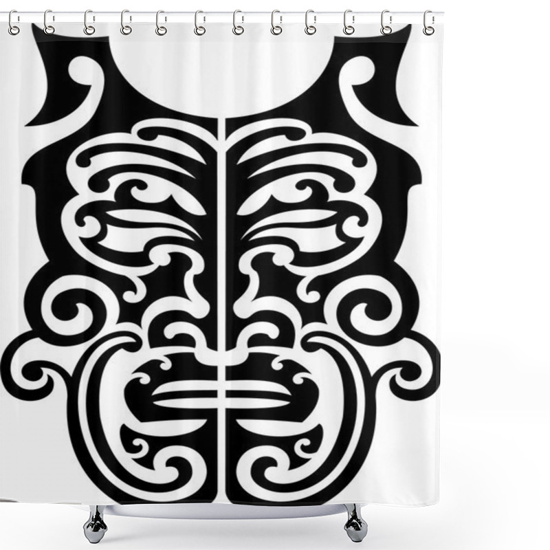 Personality  Mask Shower Curtains