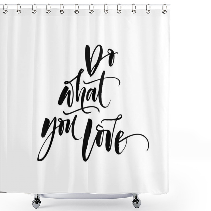 Personality  Inspirational Quote Calligraphy Shower Curtains