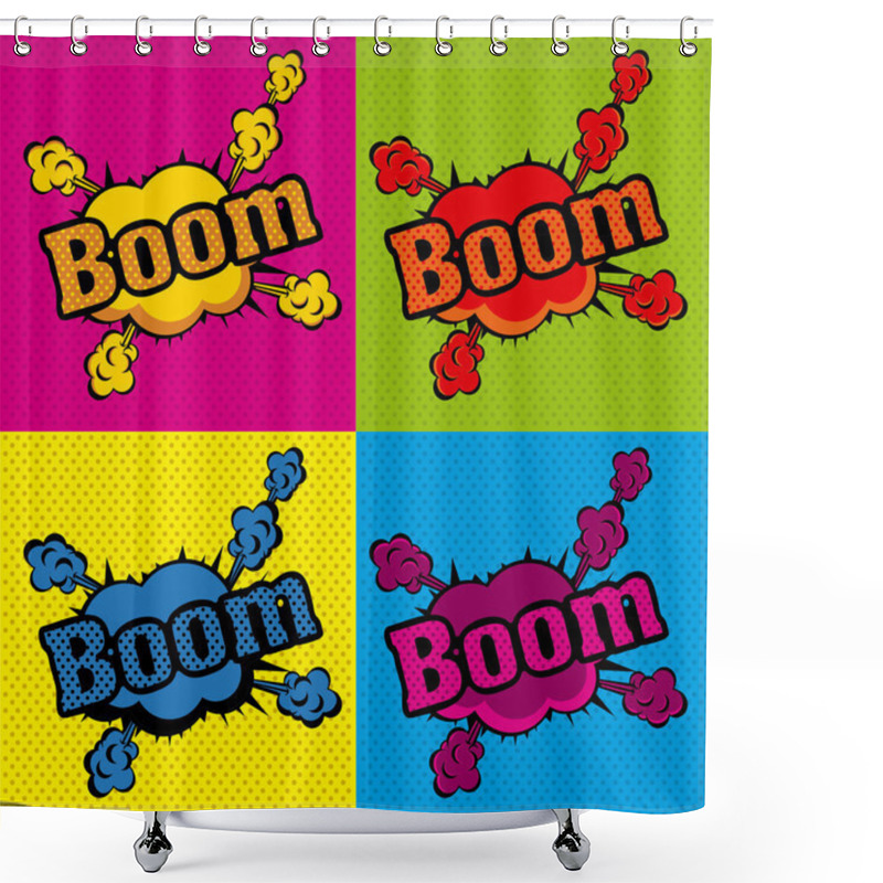 Personality  Boom Comics Icons Shower Curtains