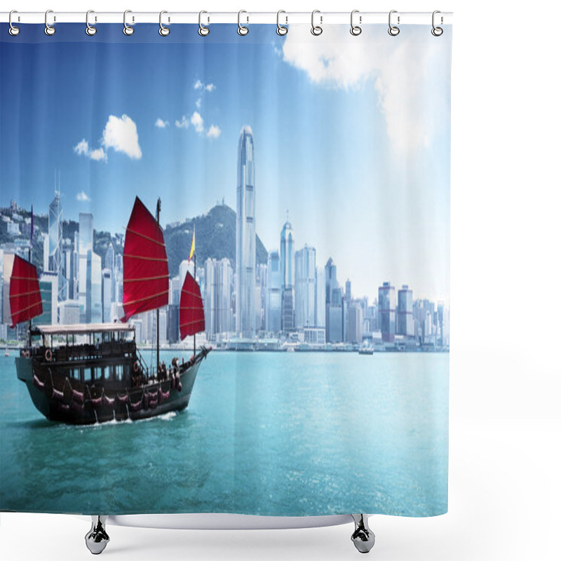 Personality  Hong Kong Harbour Shower Curtains