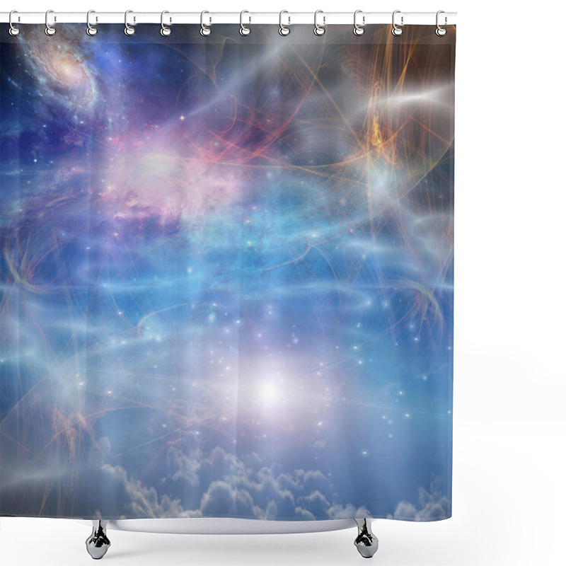 Personality  Deep Space, Lights In Space Shower Curtains