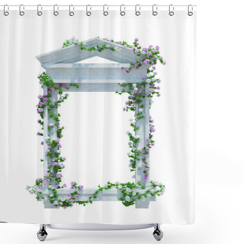 Personality  3d Render Ivy Plants  Isolated  On White Background Shower Curtains