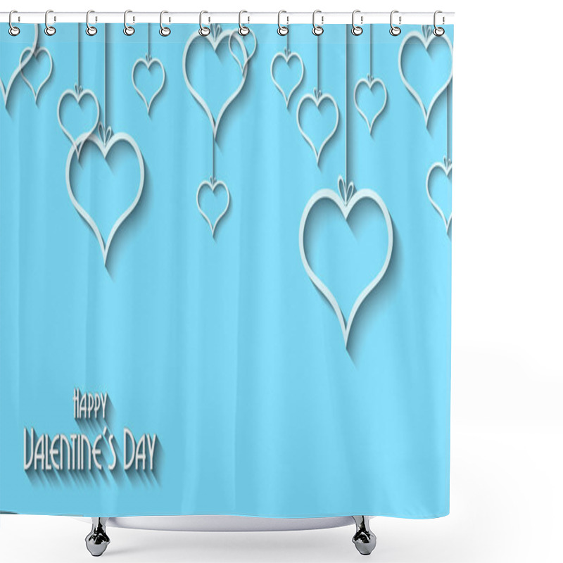 Personality  Valentines Day Background Shower Curtains