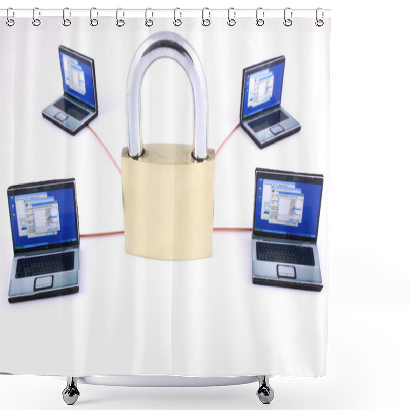 Personality  Network Security Shower Curtains