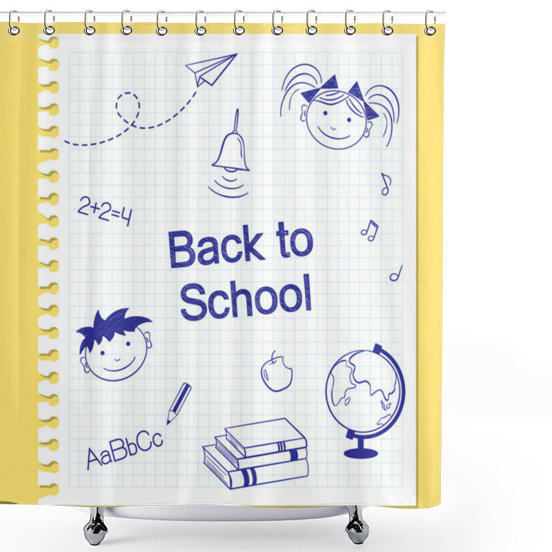 Personality  Back To School Shower Curtains