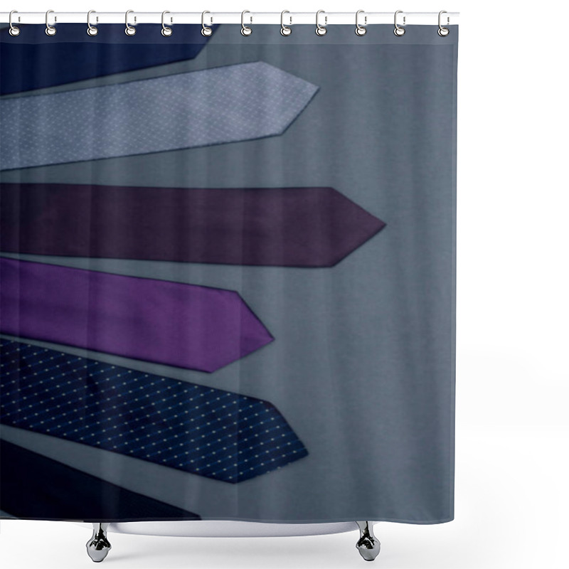 Personality  Arranged Various Neckties Shower Curtains