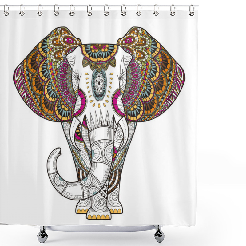 Personality  Graceful Elephant Shower Curtains