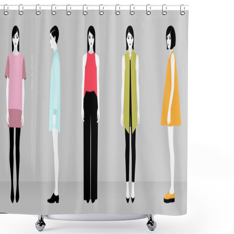 Personality  Minimalistic Fashion Shower Curtains