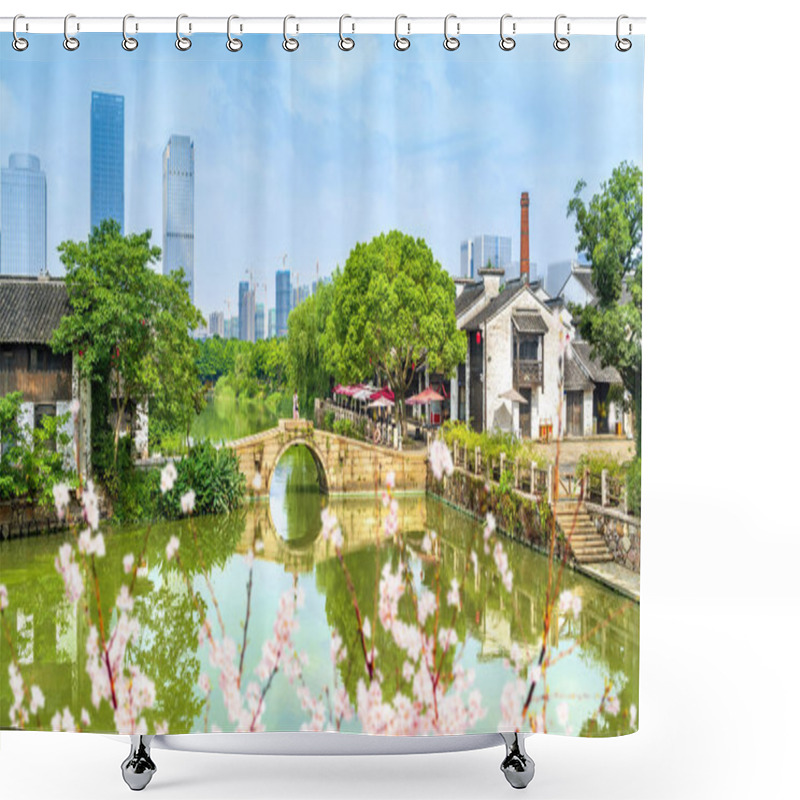 Personality  Wuxi, A Famous Water Town In China Shower Curtains