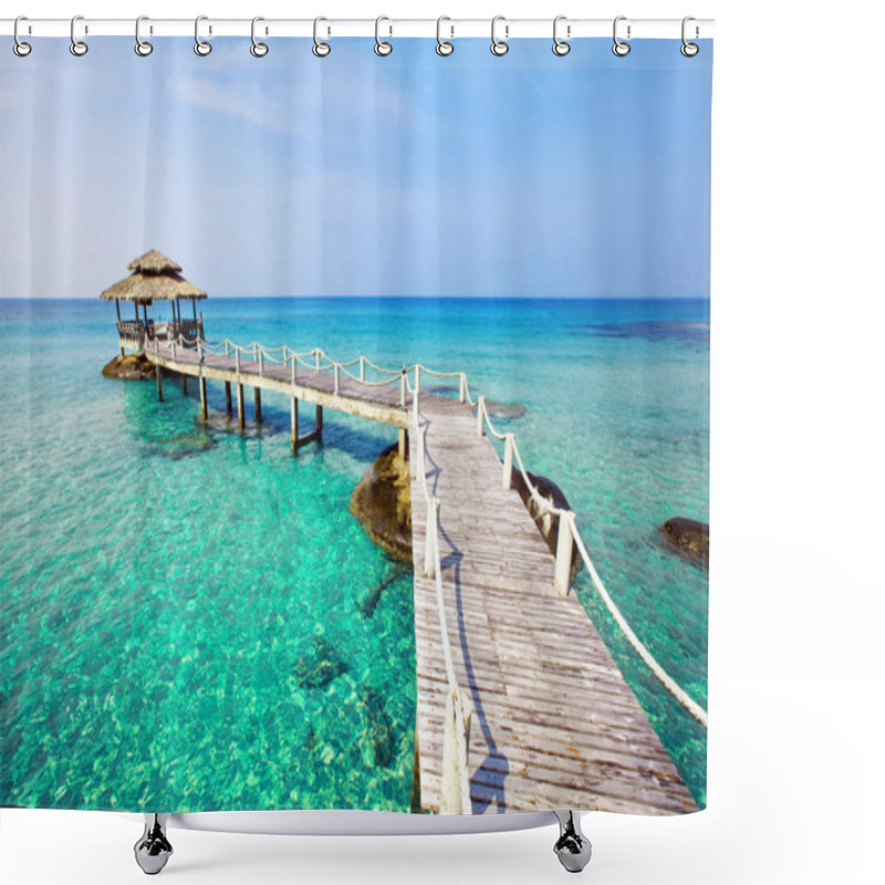 Personality  Paradise Tropical Beach Shower Curtains