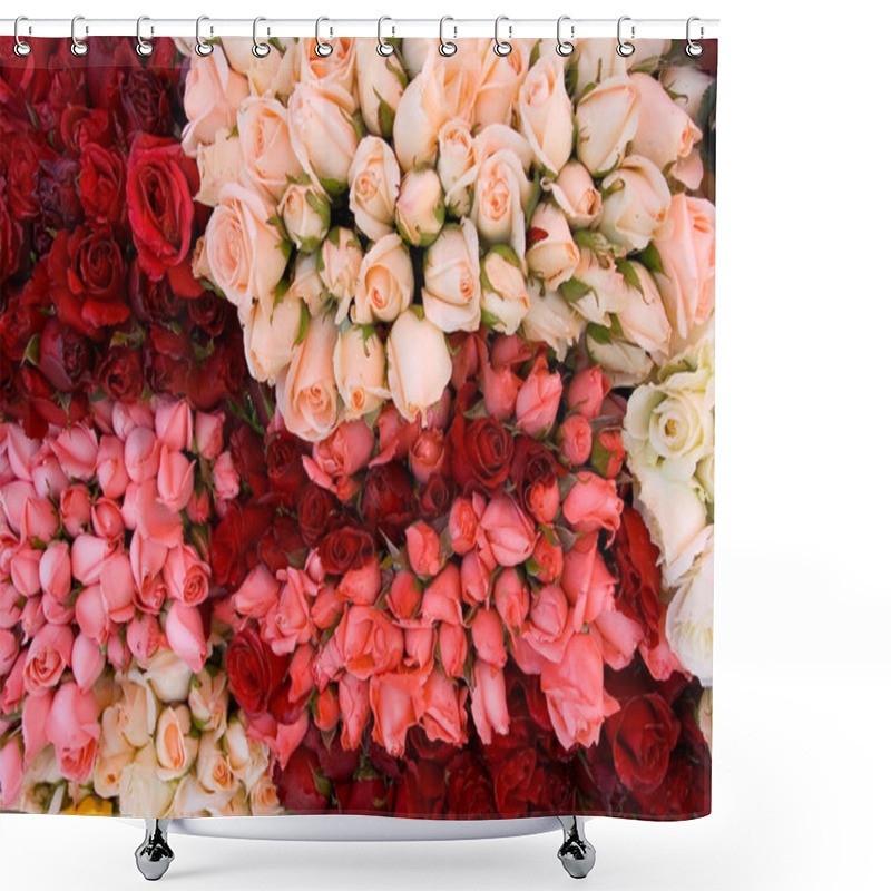 Personality  Bunch Of Roses 3 Shower Curtains