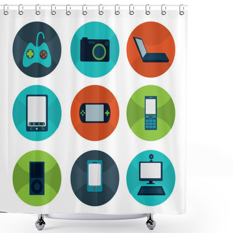 Personality  Technology Design Shower Curtains