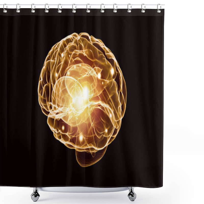 Personality  Human Brain Shower Curtains