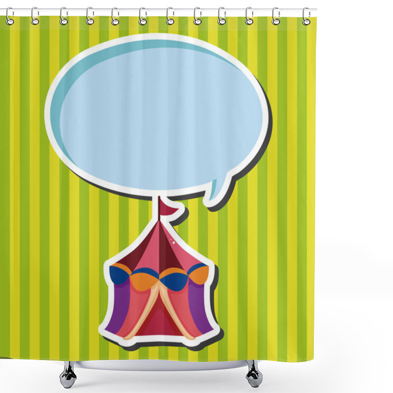 Personality  Circus Tents Theme Elements Shower Curtains