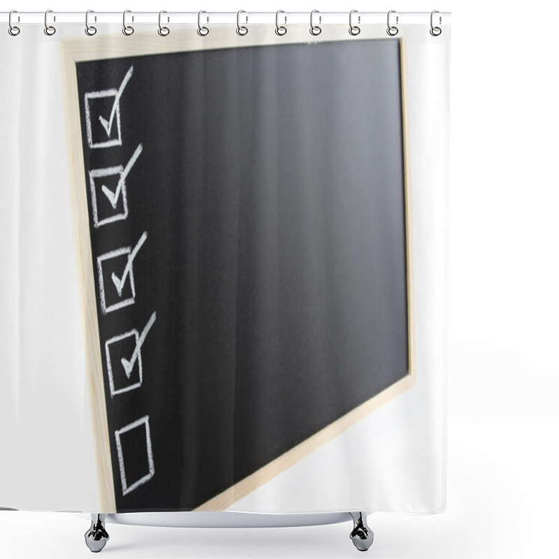 Personality  Ticks On Board. Copy Space Shower Curtains