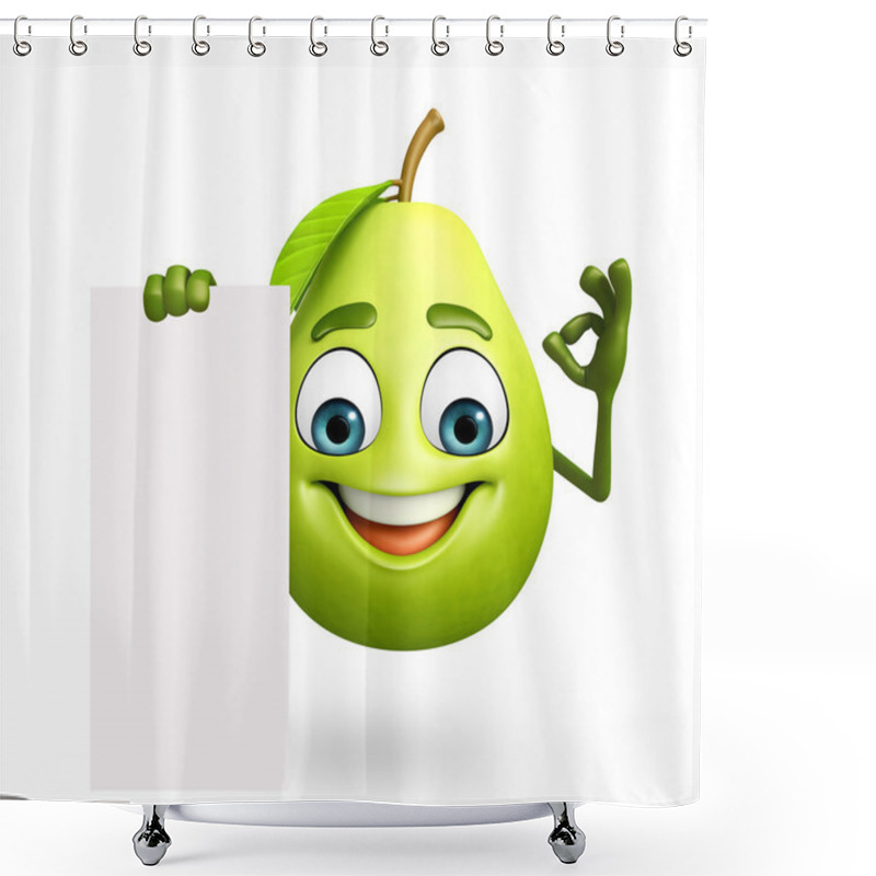 Personality  Cartoon Character Of Guava Shower Curtains