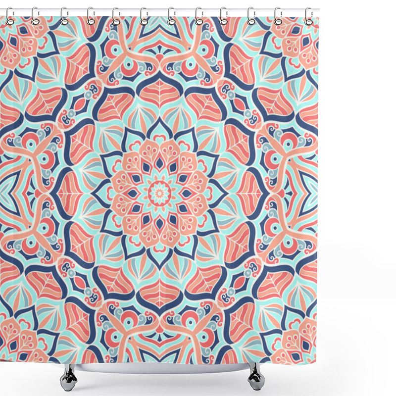 Personality  Ethnic Floral Seamless Pattern Shower Curtains