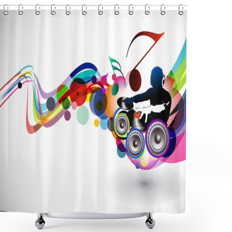 Personality  Musical Background Shower Curtains