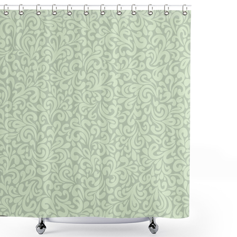 Personality  Wavy Doodle Seamless Pattern Shower Curtains