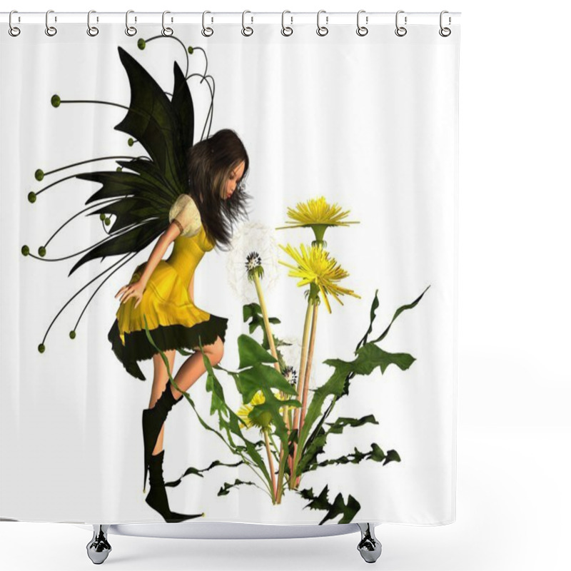 Personality  Springtime Dandelion Fairy Shower Curtains