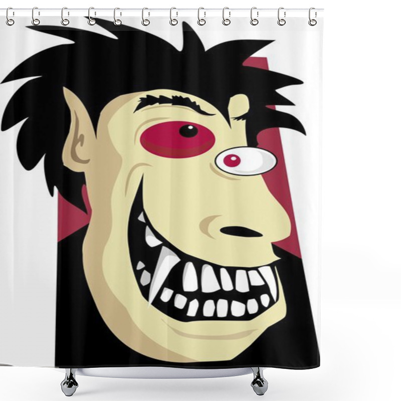 Personality  Mad Monster Shower Curtains