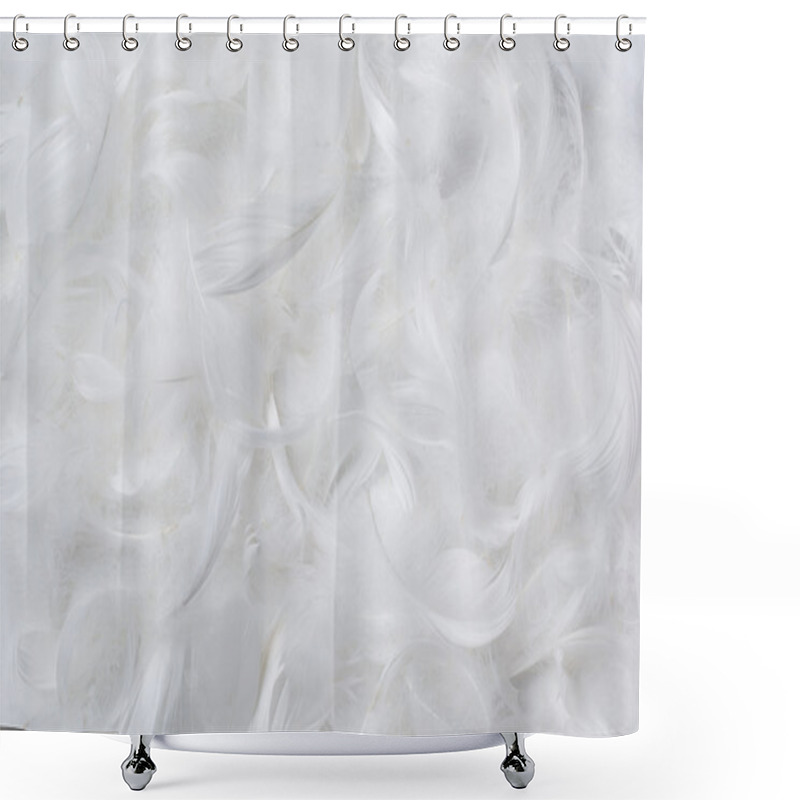 Personality  Feathers Background Shower Curtains