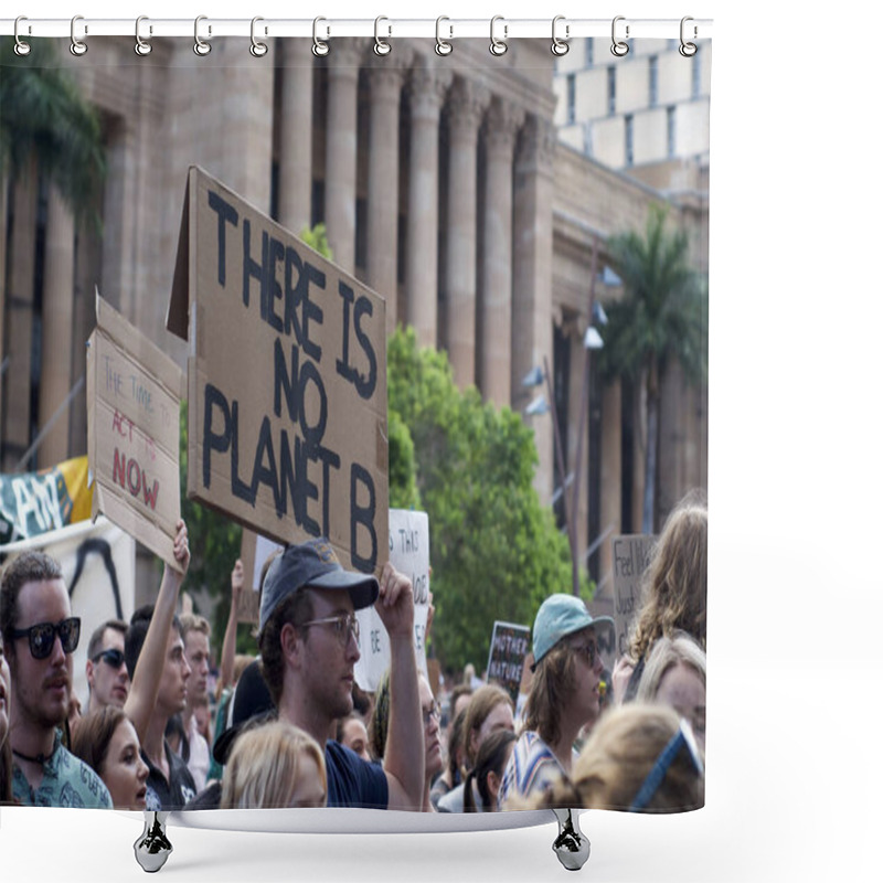 Personality  Anti Scott Morrison Protest In Australia Shower Curtains